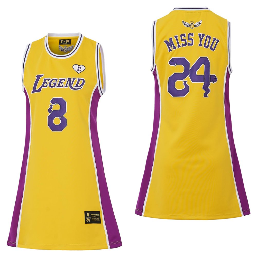 24 Womens Legend Basketball Shirt,Miss You Snakeskin Hip Hop Sport Sleeveless Dress Yellow Size S
