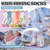 Anlisim Kids Merino Wool Hiking Socks Boys Girls Toddlers Thermal Winter Warm Boot Thick Cushion Gift Socks 6 Pairs(Green/Blue/Pink,8-12Y) view 3