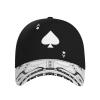 Ace of Spades Poker Hat Adjustable Baseball Cap for Men Women Dad Hat Black view 3