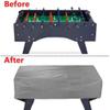 SOUUXIU Waterproof Foosball Table Cover Folding 210D/420D Dustproof with Adjustable Strap 63x45.3x19.7'', Rectangular Furniture Protection Case Durable Billiard Soccer Table Cover view 2