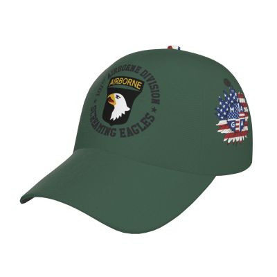 101st Airborne Division Hat Adjustable Baseball Cap for Men Women Dad Hat Black