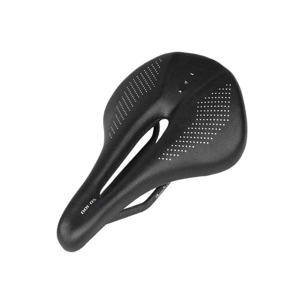 Bicycle Saddle Full Carbon Saddle Road 143/155MM Bike Saddle Super Light Leather Carbon Cushions Carbon Rails Bicycle Fit for Seat Bicycle Accessorie (SD100 143mm)