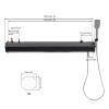 Self-Pressurized Water Tank for Camping Shower, 18L/4.76Gal Off Road Shower Tank Car Mount Camping Shower Portable Vehicle Water Tank Mount Roof Rack Water Storage for Trucks Off Road Vehicles RV SUV view 2