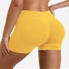 YEOREO Boost Women Workout Gym Impact Shorts Yellow view 3