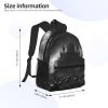 WURTON Black And White Skulls 1 Print Backpacks Casual Work,Travel,Outdoor Activities Fashionable Bag Unisex Daypacks view 4