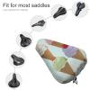 KLWQR Ice Cream Cones Waterproof Bike Seat Cover Rainproof and Dust Resistant Bike Seat Saddle Cover Bicycle Seat Cushion Protector with Drawstring, style view 3