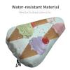 KLWQR Ice Cream Cones Waterproof Bike Seat Cover Rainproof and Dust Resistant Bike Seat Saddle Cover Bicycle Seat Cushion Protector with Drawstring, style view 4