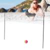 Freestanding Volleyball Net, Foldable Portable Outdoor Volleybal Net Set, Quick Setup Anti Sag Design with Strong Steel Poles, for Parks, Beaches, Camping Sports view 2