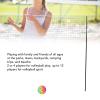 Freestanding Volleyball Net, Foldable Portable Outdoor Volleybal Net Set, Quick Setup Anti Sag Design with Strong Steel Poles, for Parks, Beaches, Camping Sports view 3