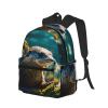 WURTON Animal Cute Brown Otters Print Backpacks Casual Work,Travel,Outdoor Activities Fashionable Bag Unisex Daypacks view 2