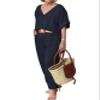 Linen Set for Women Two Piece Outfits for Women Dressy Casual Palazzo Pants Sets for Women view 1