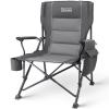 OuterSpa Oversized Folding Camping Chairs for Adults Heavy Duty, Support 500lbs Big and Tall High Back Camping Chairs for Heavy People Padded Lawn Chairs Camp Chairs for Patio,Beach,Camp,Lawn,Outdoor view 1