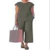 Palazzo Pant Sets for Women 2 Piece Sets for Women Linen Pant Suits for Women Dressy Casual Outfits for Women view 1