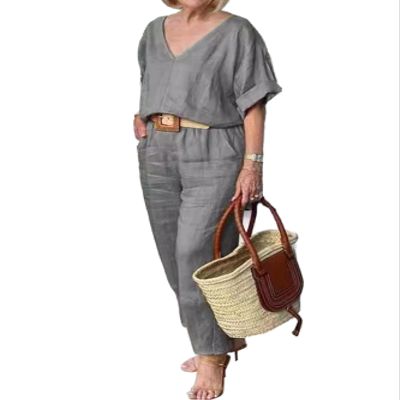 Palazzo Pant Sets 2 Piece Sets for Women Linen Pant Suits Dressy Casual Outfits