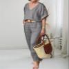 Palazzo Pant Sets 2 Piece Sets for Women Linen Pant Suits Dressy Casual Outfits view 2