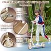 GLDDFDG Scooters for Boys and Girls 6 Years, 200MM Solid Tires Big Wheels for Kids Foldable and Height Adjustable, Scooter for Adults, with Double Braking System, Kick Scooter for Kids Ages 6+,Pink view 4