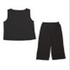 Two Piece Sets Casual Linen Set Outfits Palazzo Pant Suits for Women Dressy view 3