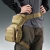 AMHEH 4.5L Tactical Thigh Bag - Military Drop Leg Pack for Motorcycle, Hiking, Outdoor - Fits Waists Up to 59 Inches (Tan) view 2