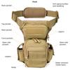 AMHEH 4.5L Tactical Thigh Bag - Military Drop Leg Pack for Motorcycle, Hiking, Outdoor - Fits Waists Up to 59 Inches (Tan) view 4