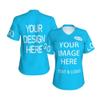 NineFit Basics Bulk Custom T Shirts for Women Design Your Own Customize Shirts for Woman Short Sleeve Custom Shirt V Neck Tee Basic Top Small, Blue 3 view 1
