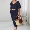 Palazzo Pant Sets 2 Piece Sets for Women Linen Pant Suits Dressy Casual Outfits view 2
