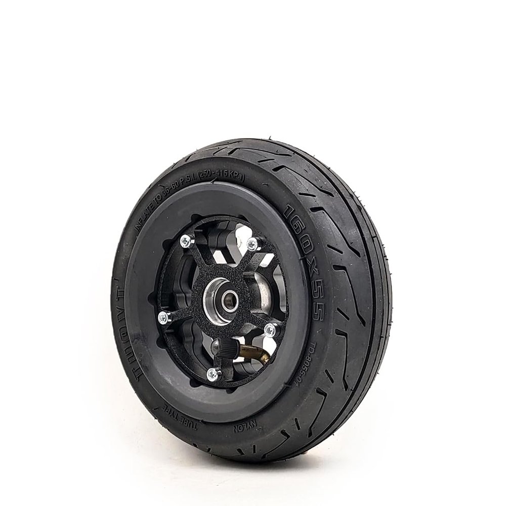6 inch Inflatable Wheel 160 * 55 Air Tire With Tube 8MM Bearing For Skateboard Mini Scooter Bike