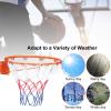 Basketball Rim,Thickened Steel Plate Basketball Hoop with Net, Wall Door Mounted Basketball Hoop,Indoor and Outdoor Hanging Basketball Hoop,Wall Mount Replacement view 4
