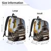 WURTON Cityscape Paris Eiffel Tower France Print Unisex Canvas Bag Canvas Shoulder Pouch Pack Lightweight Backpack For Woman Lady view 4