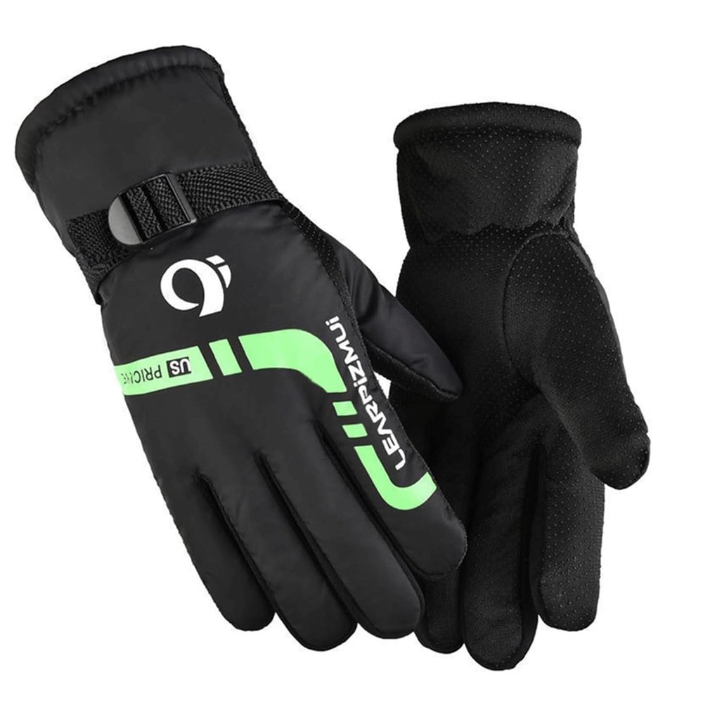 BKEKM Gloves Men's Warm Gloves Cold Weather Gloves Non-slip Winter Gloves Cold Thickened Cycling Gloves Cotton Gloves 1 Pair Comfortable