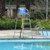 Kunovo Portable Tall Life Guard Chair with Rescue Pole, Rustproof Outdoor Lifesaving Observation Chair, Strong Load-Bearing Referee Seat for Competition(180cm (70.8")) view 1