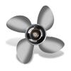 YOUNG PROPS 13 x 19 Stainless Steel Outboard Boat Propeller for Yamaha Engines 50 70 75 80 90 100 115 125 130HP 13 x19 Prop Hub Kits Included 15 Tooth RH view 2