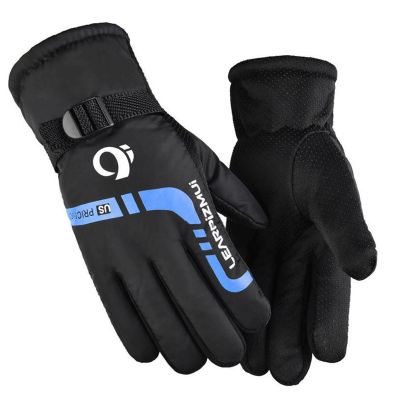 BKEKM Gloves Men's Warm Gloves Cold Weather Gloves Non-slip Winter Gloves Cold Thickened Cycling Gloves Cotton Gloves 1 Pair Comfortable
