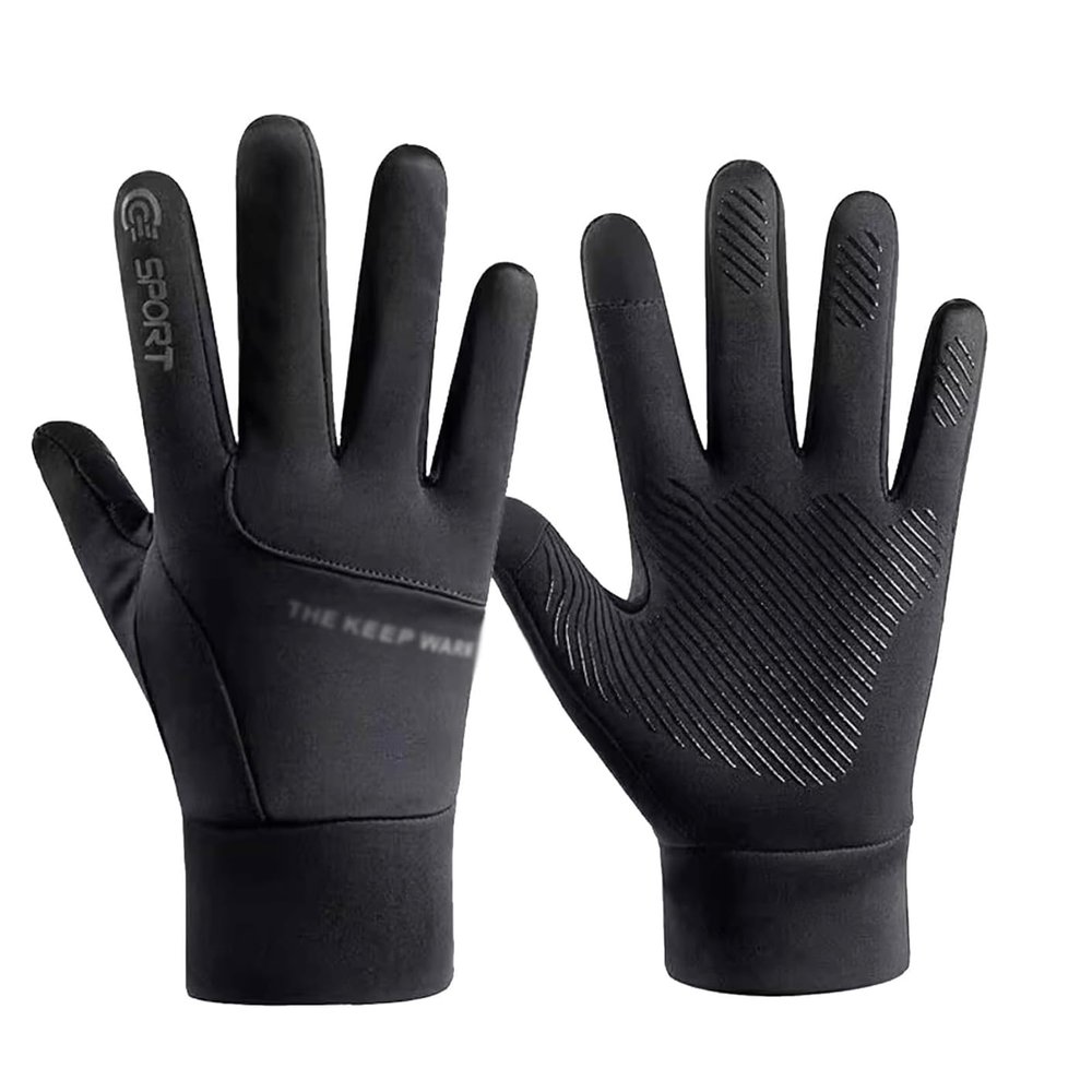 BKEKM Gloves Men's Warm Gloves Non-slip Winter Gloves Outdoor Activities Cycling Gloves Comfortable Cold Weather Gloves 1 Pair Comfortable