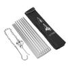 Tuimiyisou Campfire Tripod Camping Tripod Campfire Cooking Dutch Oven Tripod Folding Grill Stand Tripod Aluminium Alloy Stove Tripod for Dutch Ovens, Coffee Pots, Tea Pots, Silver view 1