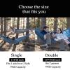 Naturehike Camping Hammock, Single & Double Hammock 794 Lb Capacity 1 & 2 Person Hammock Portable Tree Hammock for Outside Travel Hiking Camping Accessories (Blue, Single(114 * 58 inch)) view 2