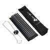 Tuimiyisou Campfire Tripod Camping Tripod Campfire Cooking Dutch Oven Tripod Folding Grill Stand Tripod Aluminium Alloy Stove Tripod for Dutch Ovens, Coffee Pots, Tea Pots, Black view 1