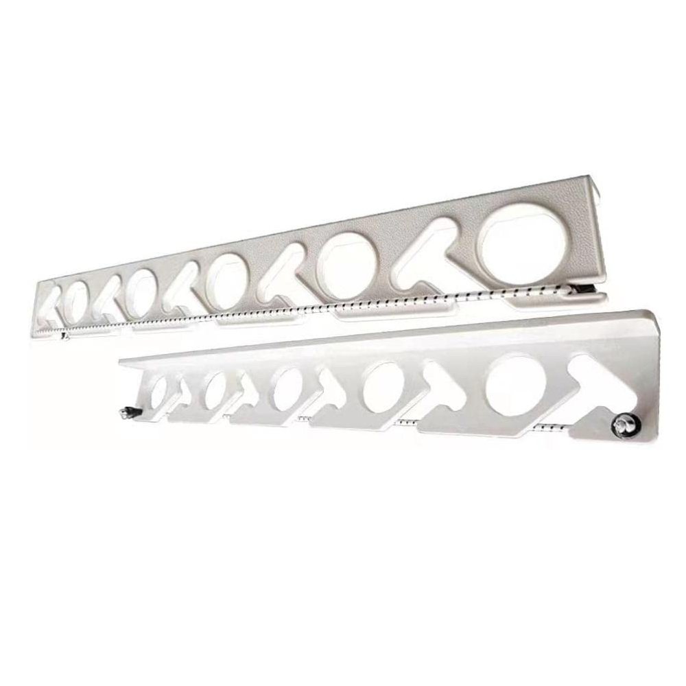 SASKATE 2Pcs 10 Hole Fishing Rod Racks, Fishing Pole Wall or Ceiling Storage Rack Holder, Display Stand Wall Mount for Garage Cabin Basement (1)