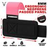 JAG GEARS Weight Lifting Hooks for Gym training, 8mm Thick Padded Neoprene with Double Stitching, Weight lifting, and Muscle Building for Men and Women (Pink) view 2