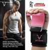 JAG GEARS Weight Lifting Hooks for Gym training, 8mm Thick Padded Neoprene with Double Stitching, Weight lifting, and Muscle Building for Men and Women (Pink) view 4
