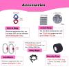 Chirp Wheel Yoga Back Wheel Hanging Acrobatic Hoop for Professionals & Beginners, Aerial Hoop Kit with Non-slip Tape, Stainless Steel Aerial Ring for Dance/ Fitness/ Gymnastics Training(25MM,Dia 35.4i view 2