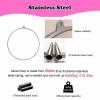Chirp Wheel Yoga Back Wheel Hanging Acrobatic Hoop for Professionals & Beginners, Aerial Hoop Kit with Non-slip Tape, Stainless Steel Aerial Ring for Dance/ Fitness/ Gymnastics Training(25MM,Dia 35.4i view 4