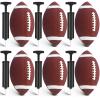RoundFunny 6 Pack of Youth Footballs Set Bulk Size 9 Football with Pump view 1