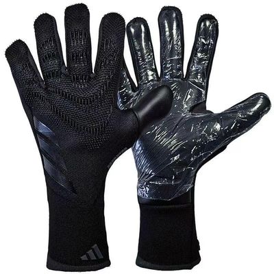 HISTARSTORE5 Soccer Goalkeeper Gloves Goalie Training Gloves Strong Grip Anti-Slip and Breathable for Adults and Children (Black,8)