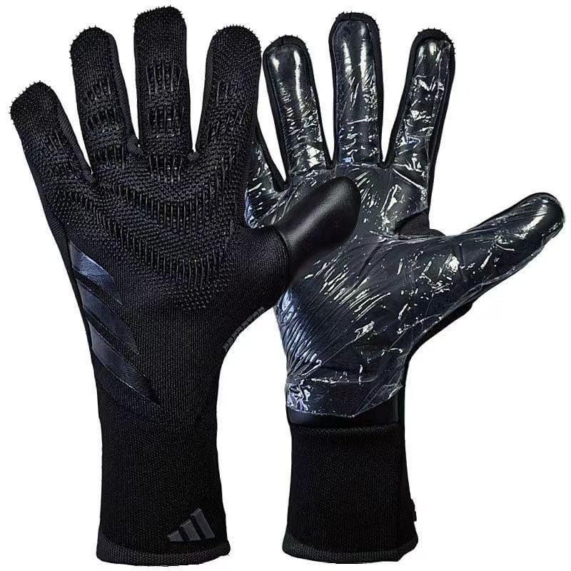 HISTARSTORE5 Soccer Goalkeeper Gloves Goalie Training Gloves Strong Grip Anti-Slip and Breathable for Adults and Children (Black,8)