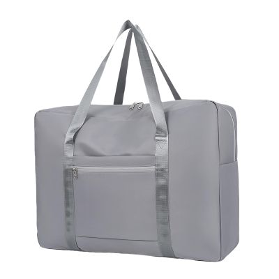 CGJSY Travel Duffel Bag, Sports Tote Gym Bag, 20L Foldable Weekender Bags for Women Gym Tote Overnight Bag for Travel(Gray,Medium)
