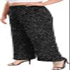Lastshe Women's Plus Size Wide Leg Pants High Waisted Pants Slacks for Curvy Women,Black W Dot,3X view 2