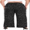 Lastshe Women's Plus Size Wide Leg Pants High Waisted Pants Slacks for Curvy Women,Black W Dot,3X view 3