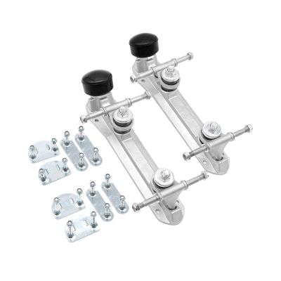 1 Pair Roller Skate Base Double Row Roller Skate Base Bracket DIY Roller Skating Shoe Shoes Modification Roller Skate Plate, 22.8cm