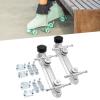 1 Pair Roller Skate Base Double Row Roller Skate Base Bracket DIY Roller Skating Shoe Shoes Modification Roller Skate Plate, 22.8cm view 4