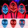 Creatwo LED Mask Halloween Light Up Purge Mask Glow in the Dark Scary Costumes for Adults Halloween Cosplay Men Gift view 2